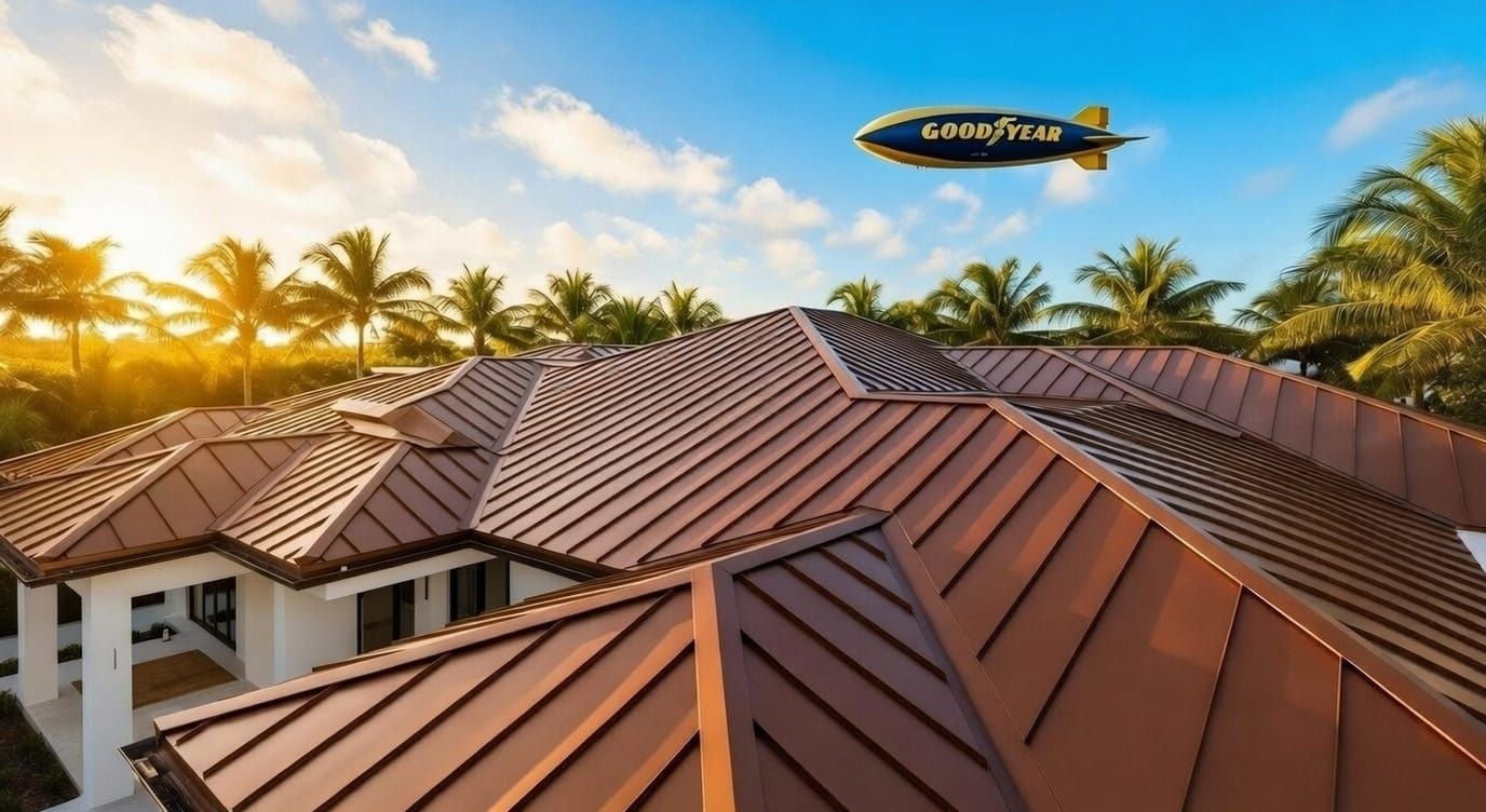 Professional standing seam metal roof installation by RJ Chambers Roofing Inc in South Florida - hurricane-resistant roofing